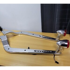 2006 CVO Harley-Davidson Softail Fatboy Chrome Rear Fender Strut Covers Lights